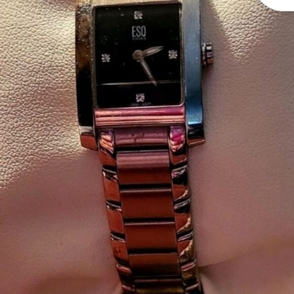 LADIES ESQUIRE MOVADO STAINLESS STEEL WATCH - Picture 3 of 4